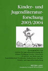 Buchcover Kinder- und Jugendliteraturforschung 2003/2004