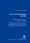 Buchcover Von der Veränderbarkeit der Welt