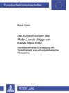 Buchcover «Die Aufzeichnungen des Malte Laurids Brigge» von Rainer Maria Rilke