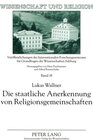 Buchcover Die staatliche Anerkennung von Religionsgemeinschaften