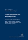Buchcover Nachschlagewerk des Reichsgerichts – Gesetzgebung des Deutschen Reichs