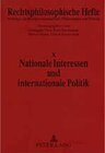 Buchcover Nationale Interessen und internationale Politik