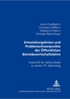 Buchcover Entwicklungslinien und Problemschwerpunkte der Öffentlichen Betriebswirtschaftslehre