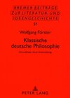 Buchcover Klassische deutsche Philosophie