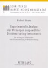 Buchcover Experimentelle Analyse der Wirkungen ausgewählter Direktmarketing-Instrumente