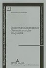 Buchcover Studienbibliographie Germanistische Linguistik