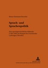 Buchcover Sprach- und Sprachenpolitik