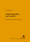 Buchcover Erfahrungsaufbau und -transfer