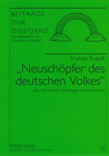 Buchcover «Neuschöpfer des deutschen Volkes»