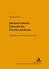 Buchcover Johannes Busch: Chronist der Devotio moderna