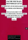Buchcover Jacob Michael Reinhold Lenz – Schriften zur Sozialreform