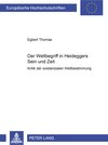 Buchcover Der Weltbegriff in Heideggers «Sein und Zeit»