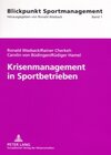 Buchcover Krisenmanagement in Sportbetrieben