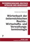 Buchcover Wörterbuch der österreichischen Rechts-, Wirtschafts- und Verwaltungsterminologie