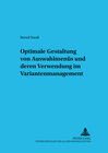 Buchcover Optimale Gestaltung von Auswahlmenüs und deren Verwendung im Variantenmanagement