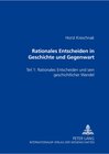 Buchcover Rationales Entscheiden in Geschichte und Gegenwart