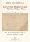 Buchcover «Londoner Skizzenbuch» des achtjährigen Wolfgang Mozart