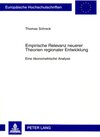 Buchcover Empirische Relevanz neuerer Theorien regionaler Entwicklung