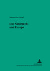 Buchcover Das Naturrecht und Europa