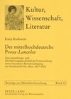 Buchcover Der mittelhochdeutsche Prosa-«Lancelot»