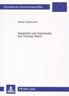 Buchcover Asienbild und Asienmotiv bei Thomas Mann