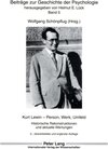 Buchcover Kurt Lewin – Person, Werk, Umfeld