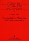 Buchcover Textproduktive Methoden im Literaturunterricht