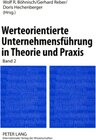 Buchcover Werteorientierte Unternehmensführung in Theorie und Praxis