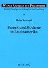 Buchcover Barock und Moderne in Lateinamerika