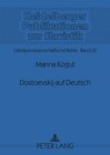 Buchcover Dostoevskij auf Deutsch