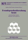 Buchcover Fremdsprachenforschung heute