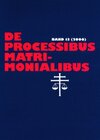 Buchcover De processibus matrimonialibus
