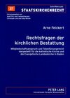 Buchcover Rechtsfragen der kirchlichen Bestattung