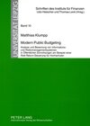 Buchcover Modern Public Budgeting