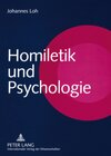 Buchcover Homiletik und Psychologie