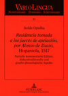 Buchcover «Residencia tomada a los jueces de apelación, por Alonso de Zuazo», Hispaniola, 1517