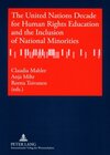 Buchcover The United Nations Decade for Human Rights Education and the Inclusion of National Minorities