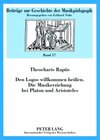 Buchcover Den Logos willkommen heißen- Die Musikerziehung bei Platon und Aristoteles