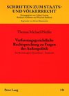 Buchcover Verfassungsgerichtliche Rechtsprechung zu Fragen der Außenpolitik