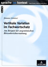 Buchcover Vertikale Variation im Fachwortschatz