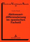 Buchcover Aktionsartdifferenzierung im spanischen Fachstil