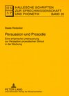 Buchcover Persuasion und Prosodie