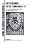 Buchcover Deutsche Besinnungen 1911-1971