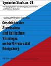 Buchcover Geschichte der Slawischen und Baltischen Philologie an der Universität Königsberg