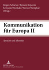 Buchcover Kommunikation für Europa II
