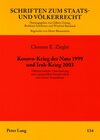 Buchcover Kosovo-Krieg der Nato 1999 und Irak-Krieg 2003