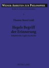 Buchcover Hegels Begriff der Erinnerung