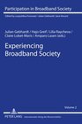 Buchcover Experiencing Broadband Society