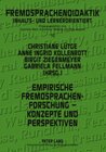 Buchcover Empirische Fremdsprachenforschung – Konzepte und Perspektiven