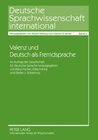 Buchcover Valenz und Deutsch als Fremdsprache